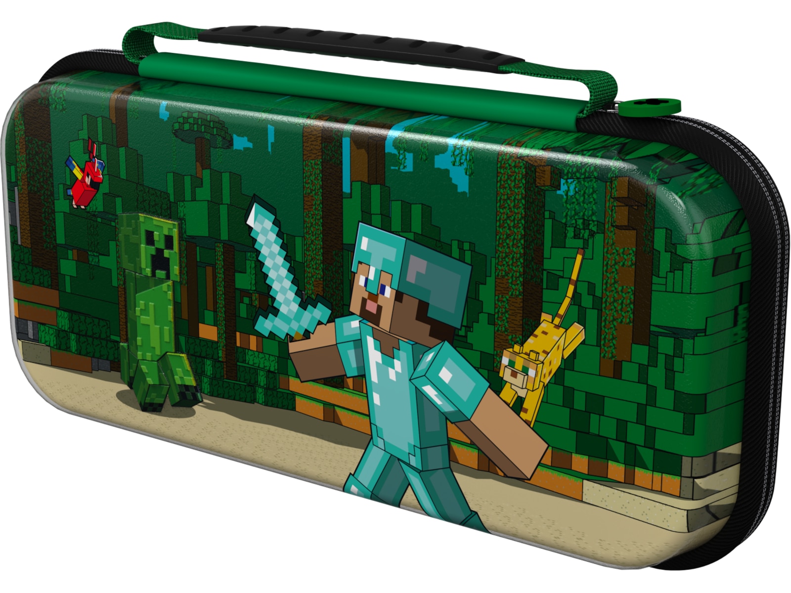 PDP NSW Travel Case Plus GLOW (minecraft forest battle) Tilbehør til spillkonsoller