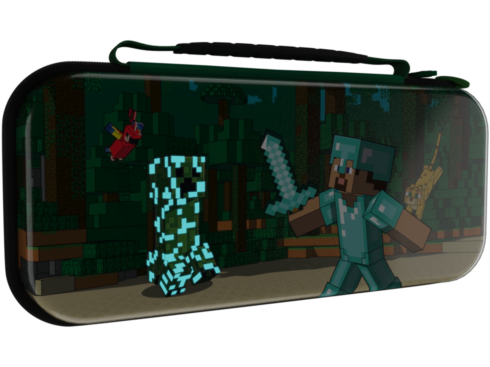 PDP NSW Travel Case Plus GLOW (minecraft forest battle) Tilbehør til spillkonsoller