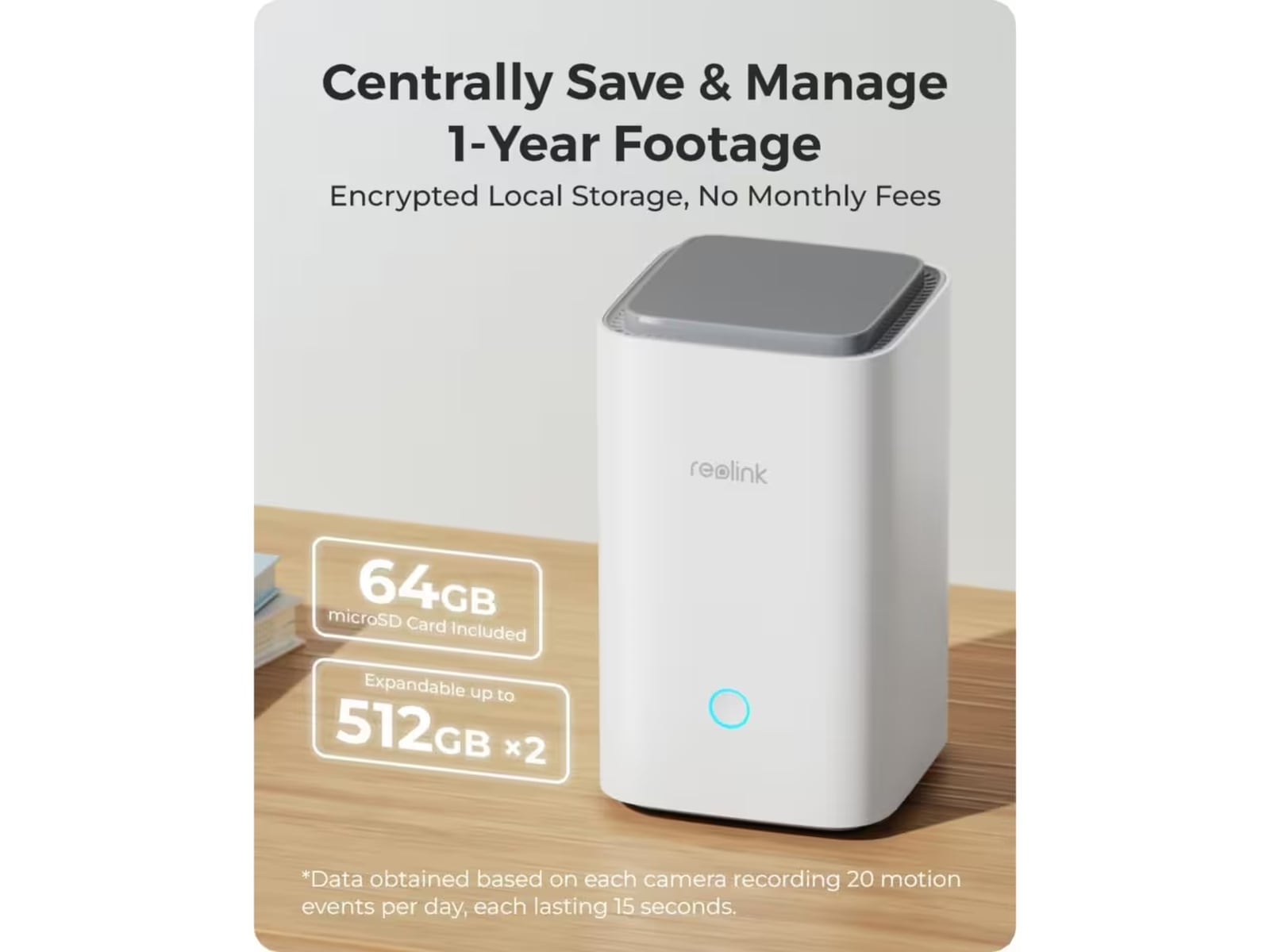 Reolink Home Hub med 2x Argus 3 Ultra 4K-kamera Overvåkningskameraer