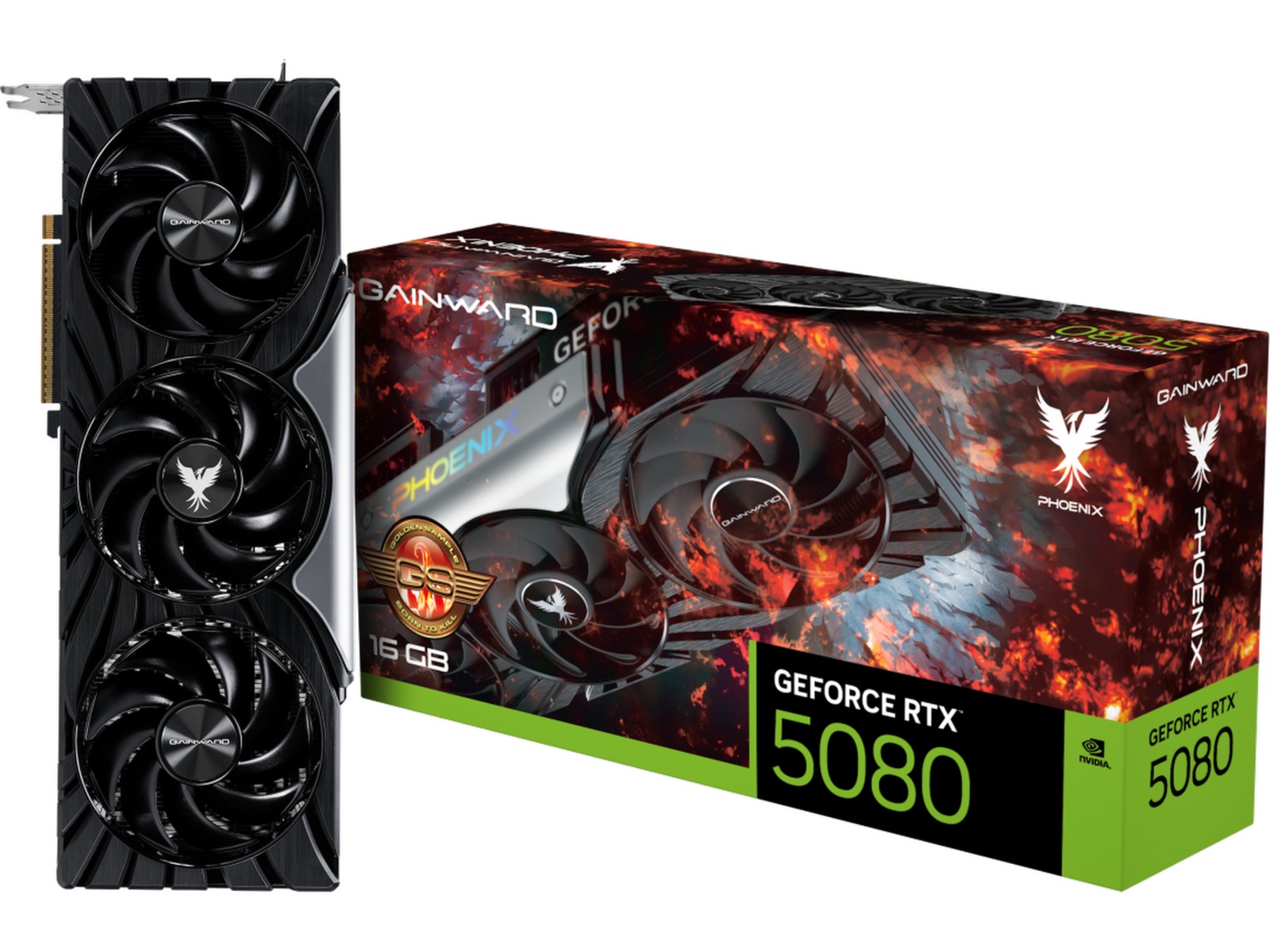 Gainward GeForce RTX 5080 Phoenix GS Skjermkort, PCI Express 5.0, 16GB GDDR7