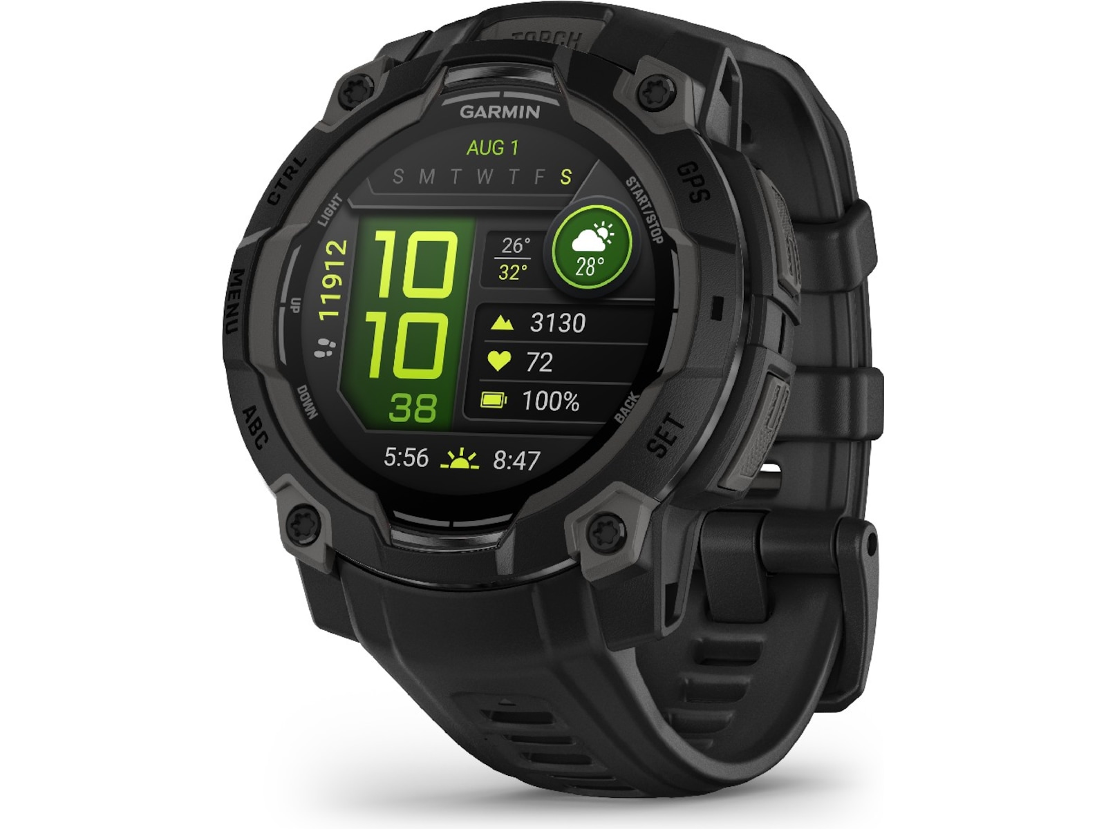 Garmin Instinct 3 AMOLED 45mm (sort) Smartklokker
