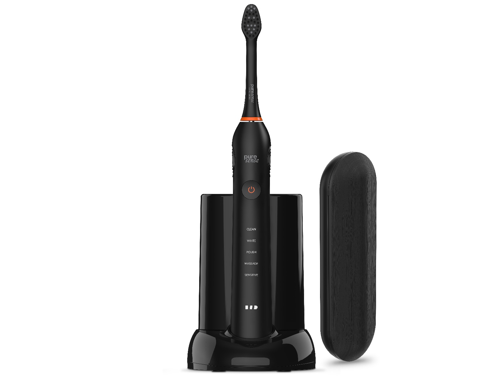 Puresense Dental C Sonic Enhanced Bundle (sort) Elektriske tannbørster