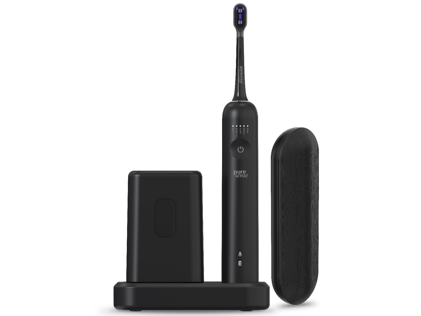 Puresense Dental C Vibrosonic Enhanced Bundle (sort) Elektriske tannbørster