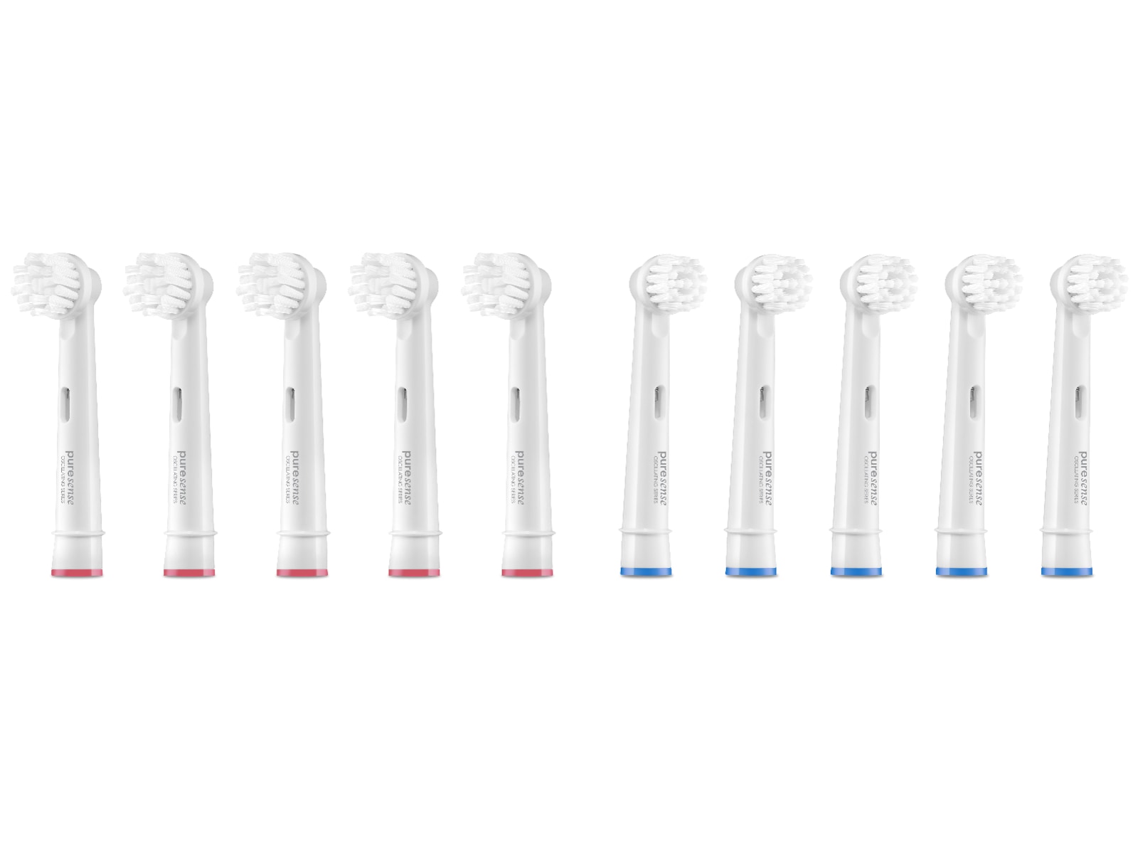 Puresense Dental C Oscillating Tannbørstehoder 10pk (hvit) Tannbørstehoder