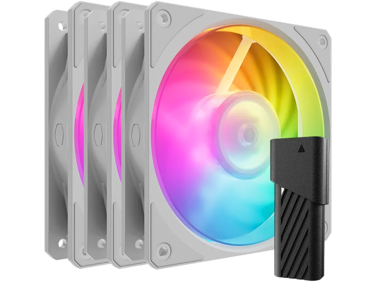 Cooler Master Mobius 120p ARGB Vifte 3pk (hvit) Vifter