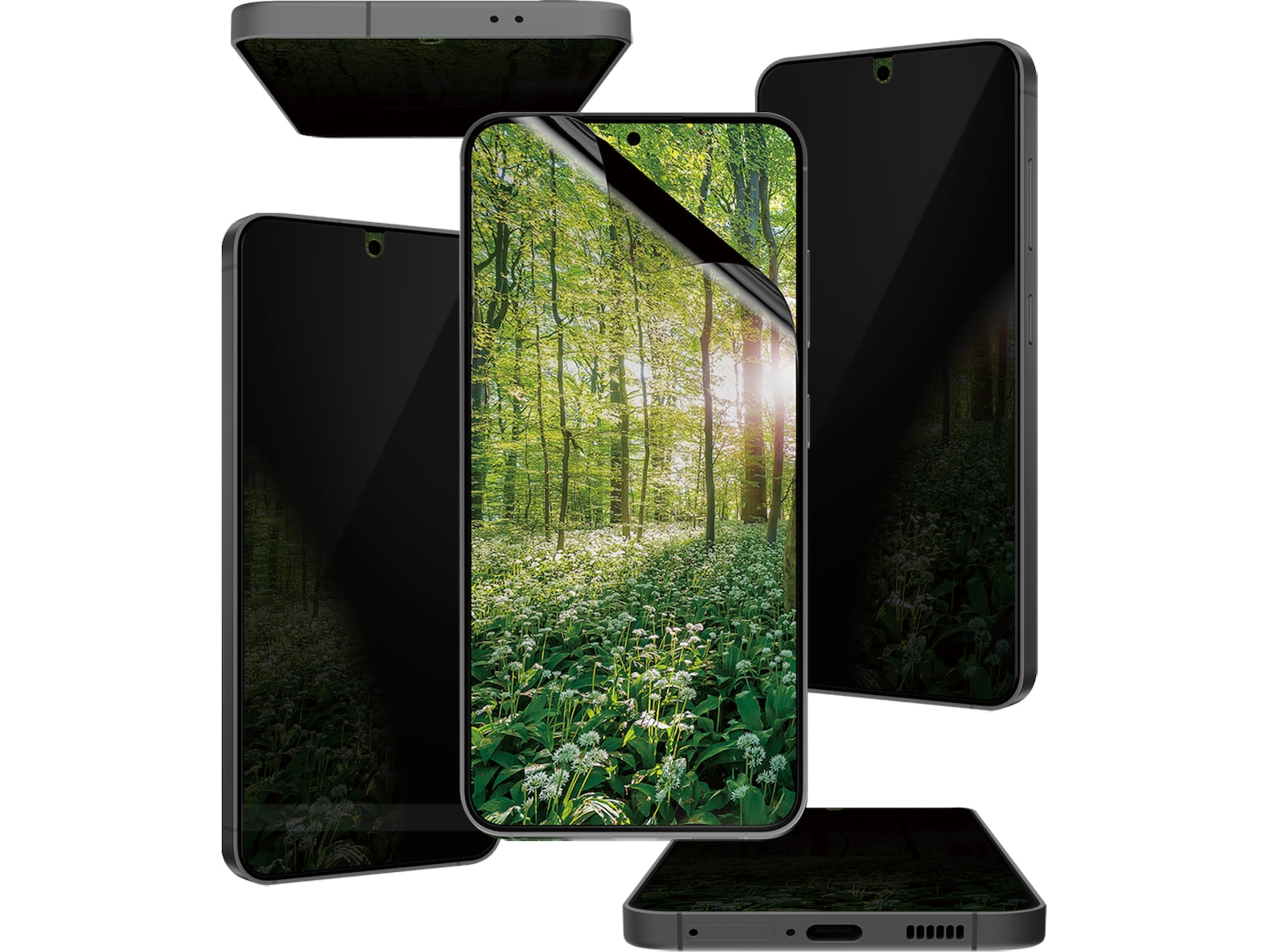 PanzerGlass Galaxy S25/S24 ECO MATRIX 4-way Privacy Skjermbeskytter Skjermbeskytter