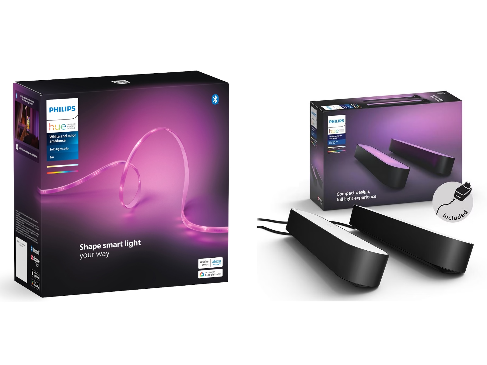 Philips Hue Solo lysstripe RGB 3m Led strips & underholdning