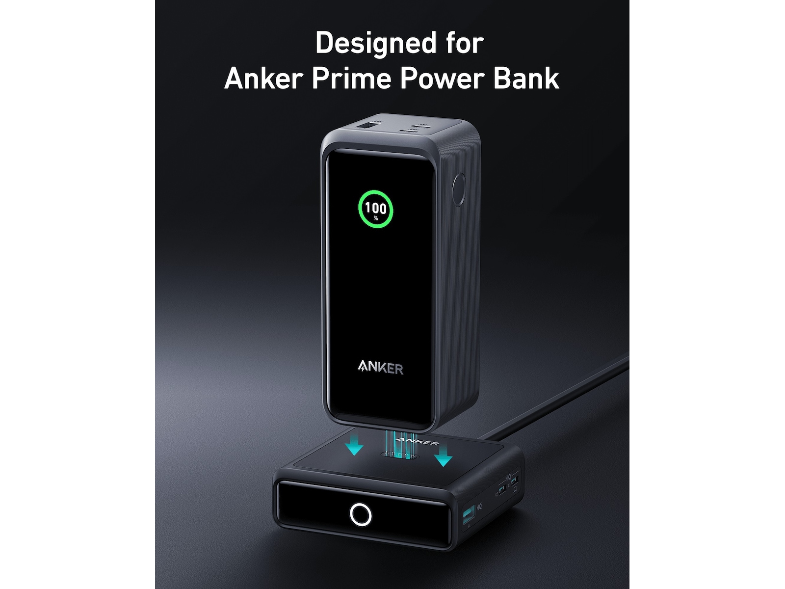 Anker Prime Trådløs ladestasjon (sort) Powerbank