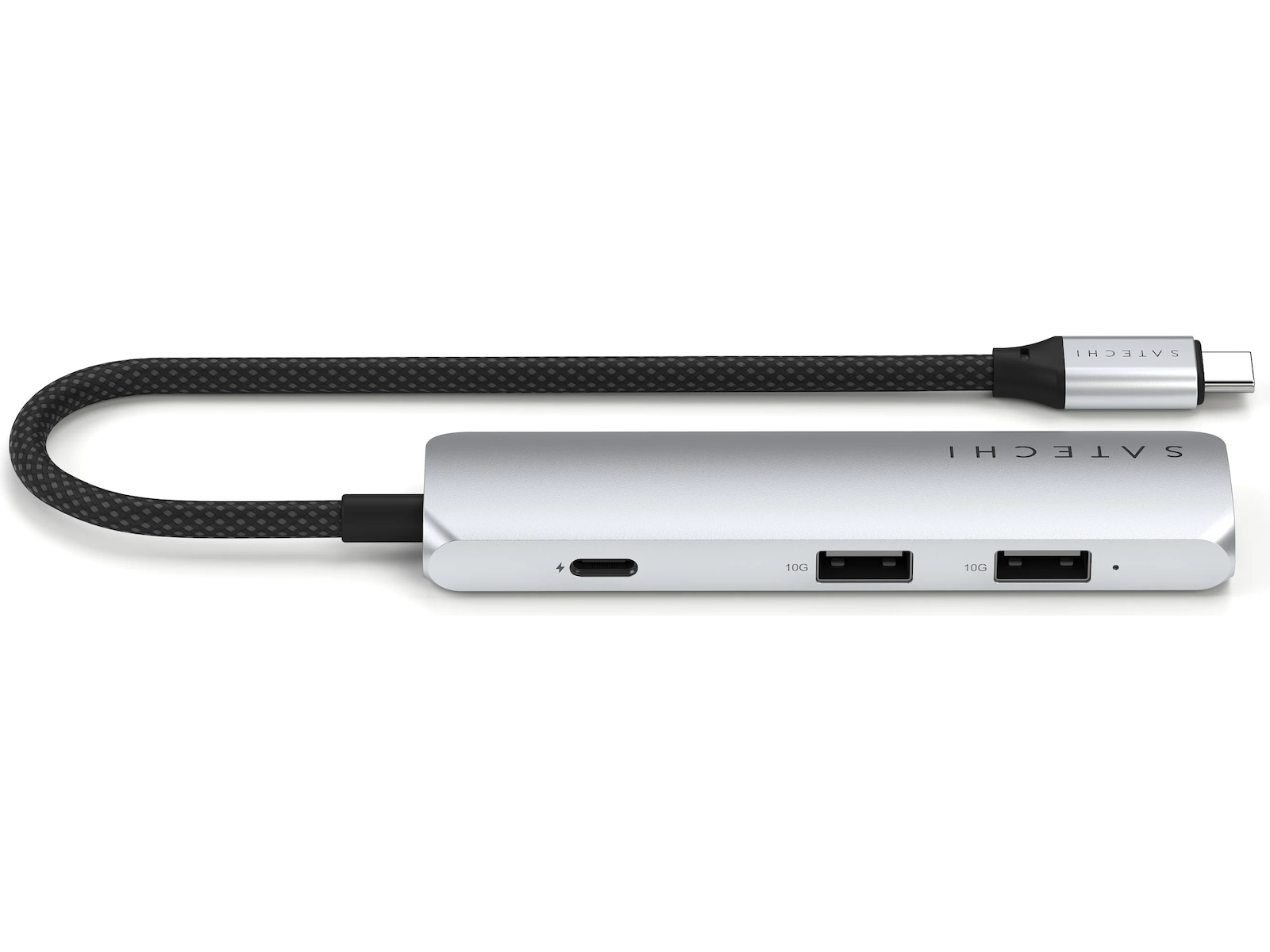 Satechi 4-i-1 Slim 4K Multiport docking (sølv) Dockingstasjon & USB-HUB