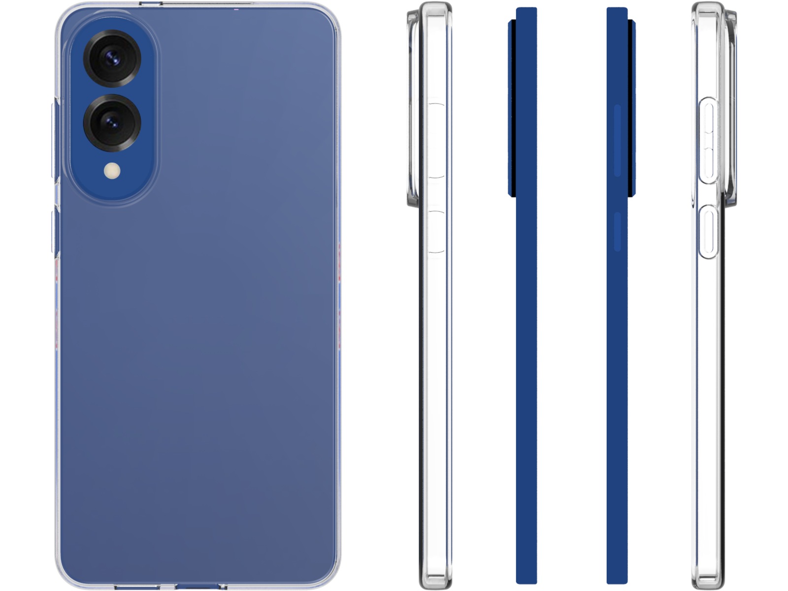 iiglo Galaxy S25 Edge Clear Case (gjennomsiktig) Mobildeksel