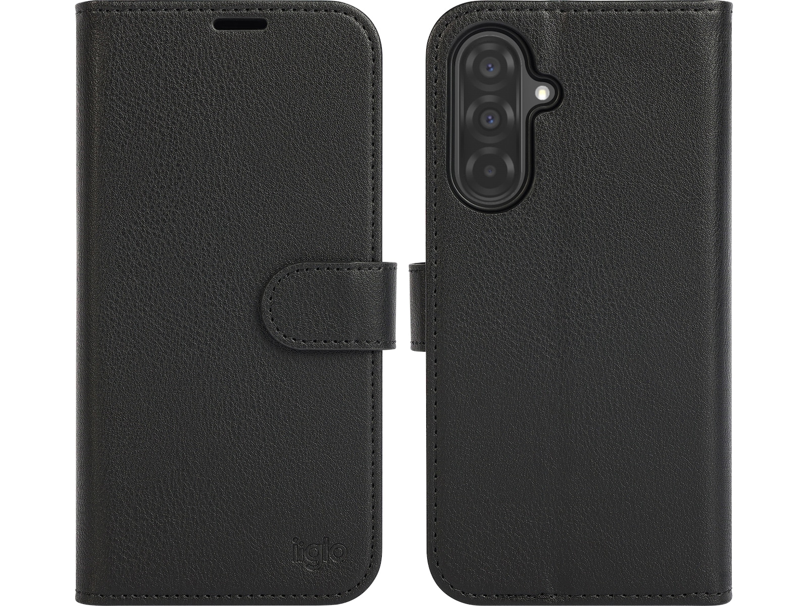 iiglo Galaxy A36 2-i-1 Lommebokdeksel (sort) Mobildeksel