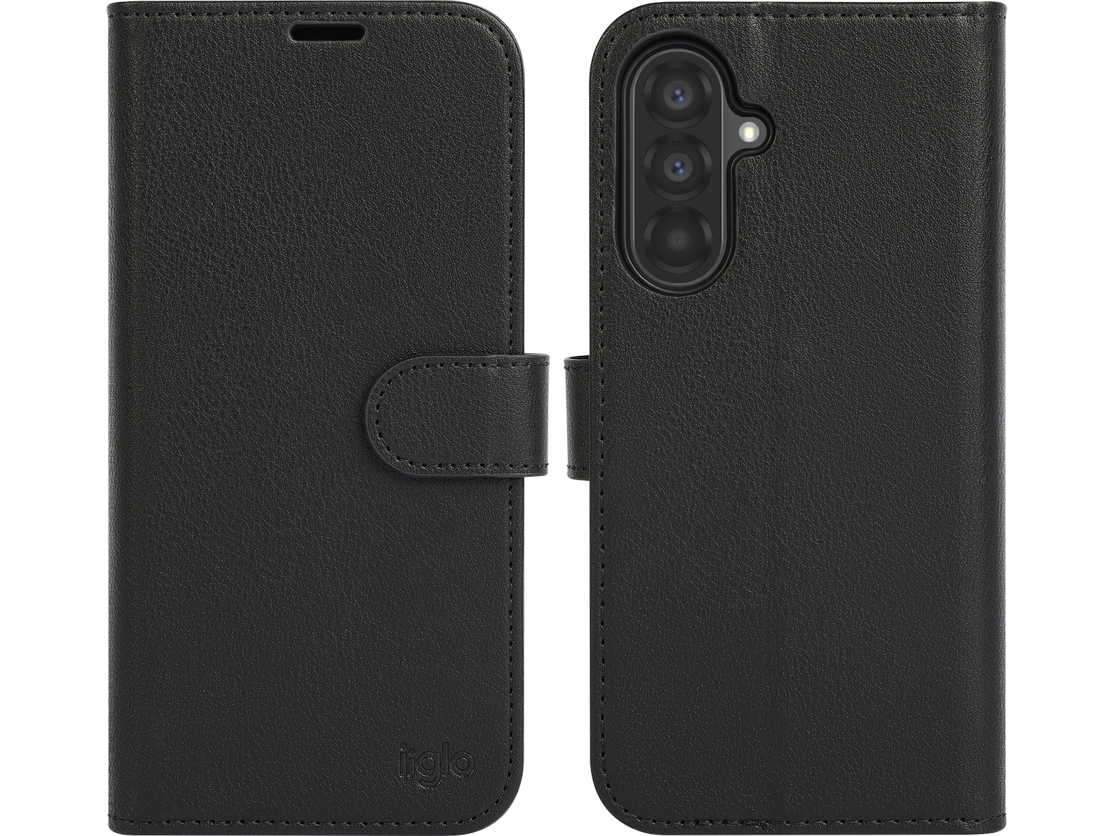 iiglo Galaxy A56 2-i-1 Lommebokdeksel (sort) Mobildeksel