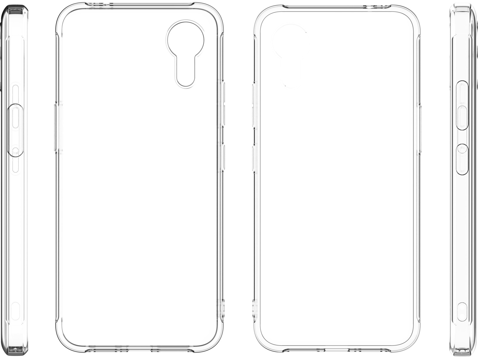 iiglo Galaxy Xcover 7 Pro Clear Case (gjennomsiktig) Mobildeksel