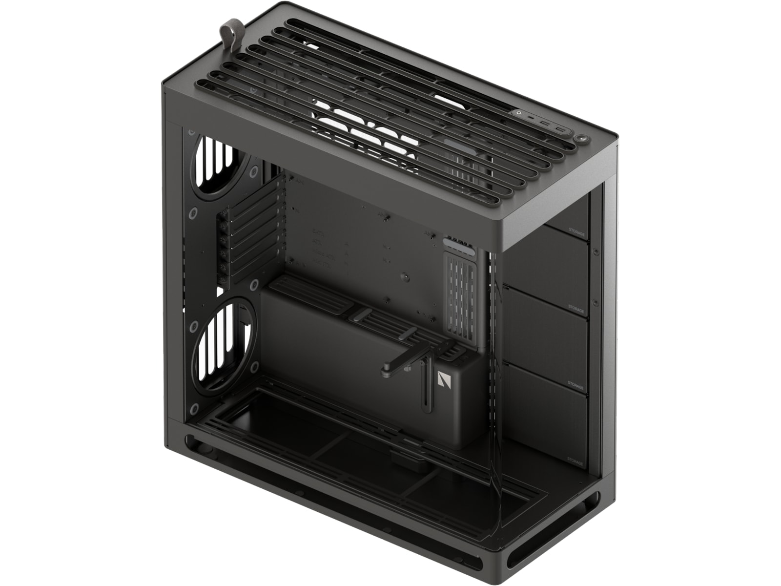 HAVN HS 420 Mid Tower (sort) Midi tower