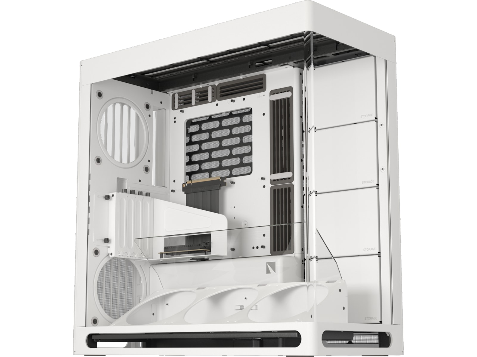 HAVN HS 420 VGPU Mid Tower (hvit) E-ATX (Max Width 277 mm)/ATX/M-ATX/Mini-ITX, Herdet Glass