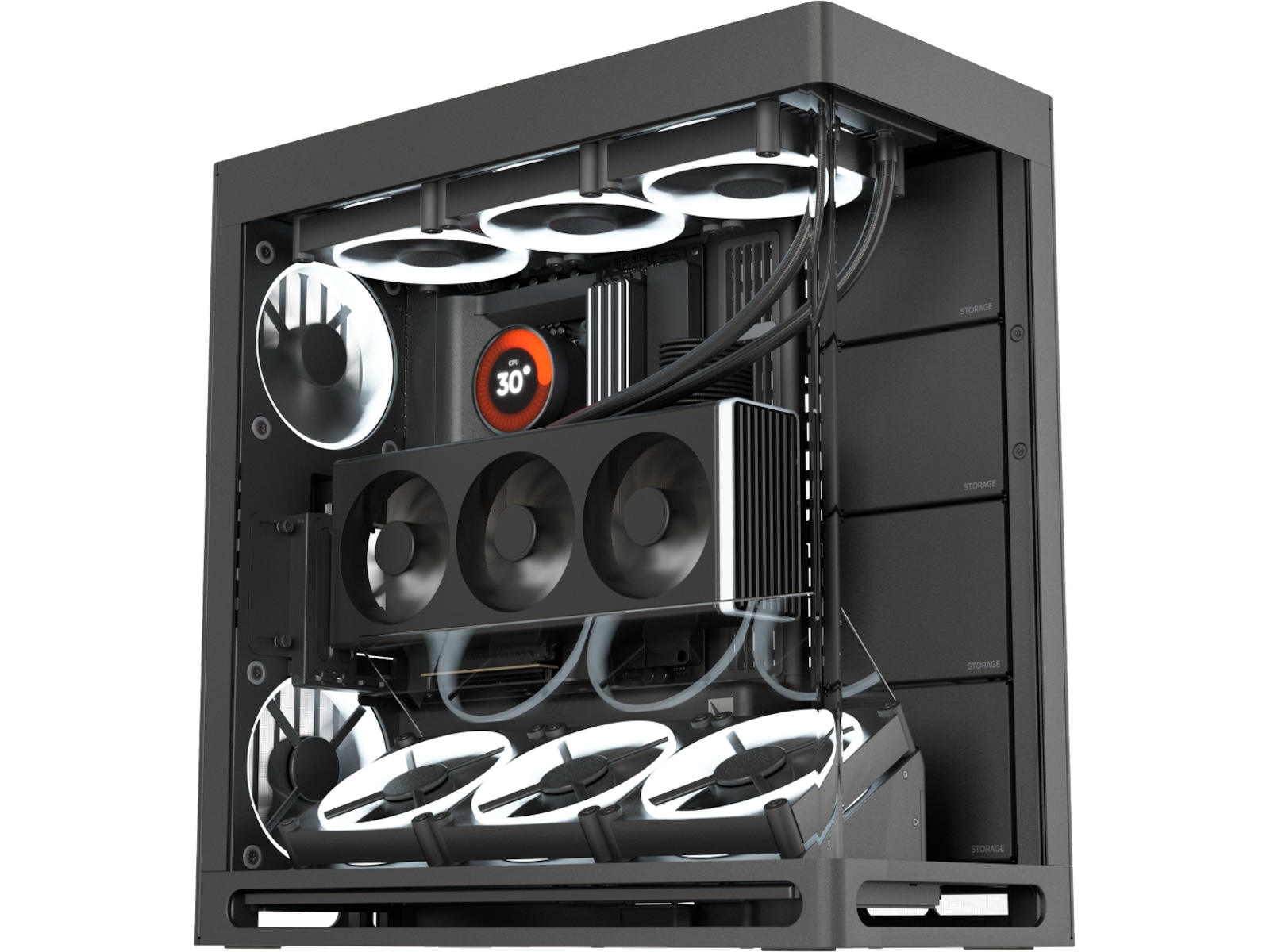 HAVN HS 420 VGPU Mid Tower (sort) Midi tower