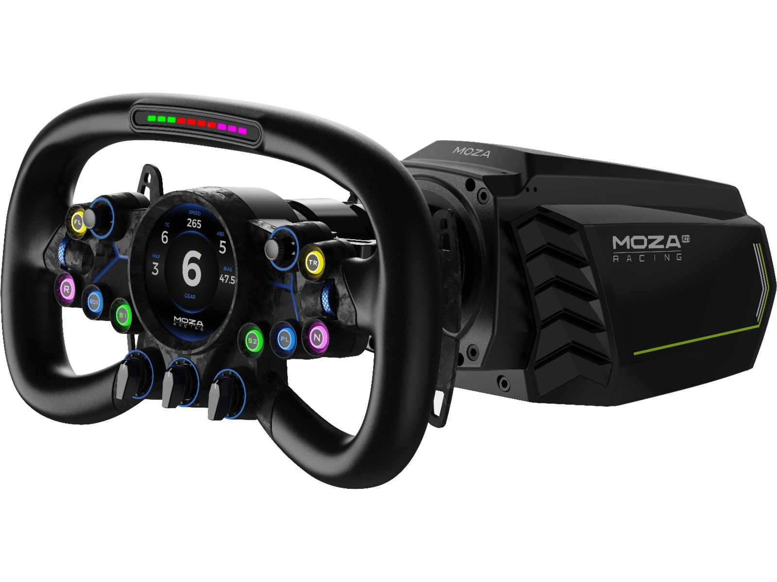 MOZA Vision GS ratt 31cm Ratt og pedaler