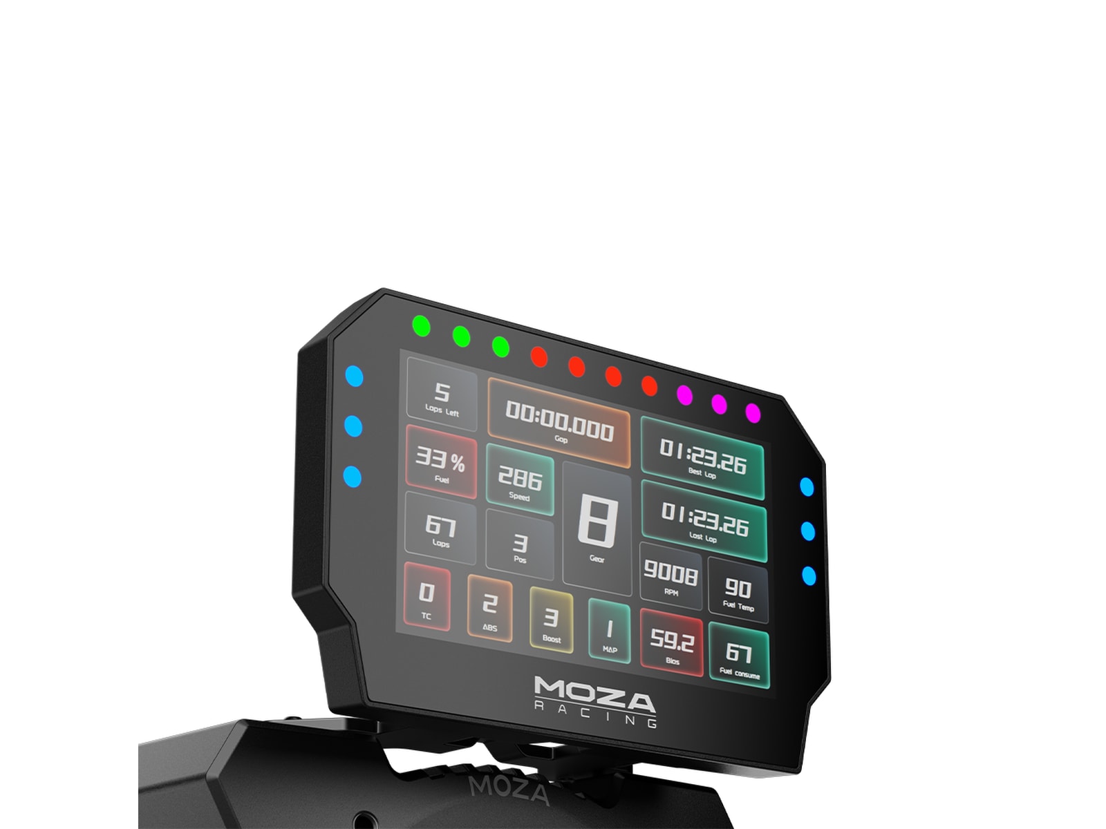 MOZA CM2 Racing Dash Ratt og pedaler