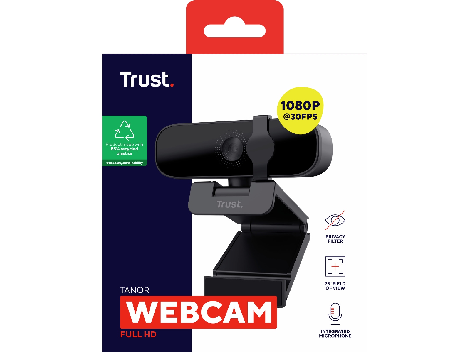 Trust Tanor 1080p Full HD Webkamera Webkamera