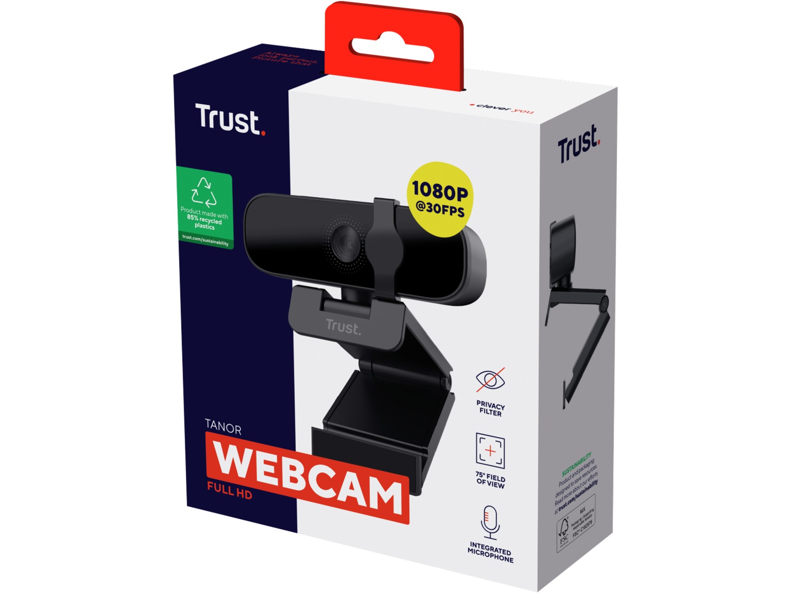 Trust Tanor 1080p Full HD Webkamera Webkamera