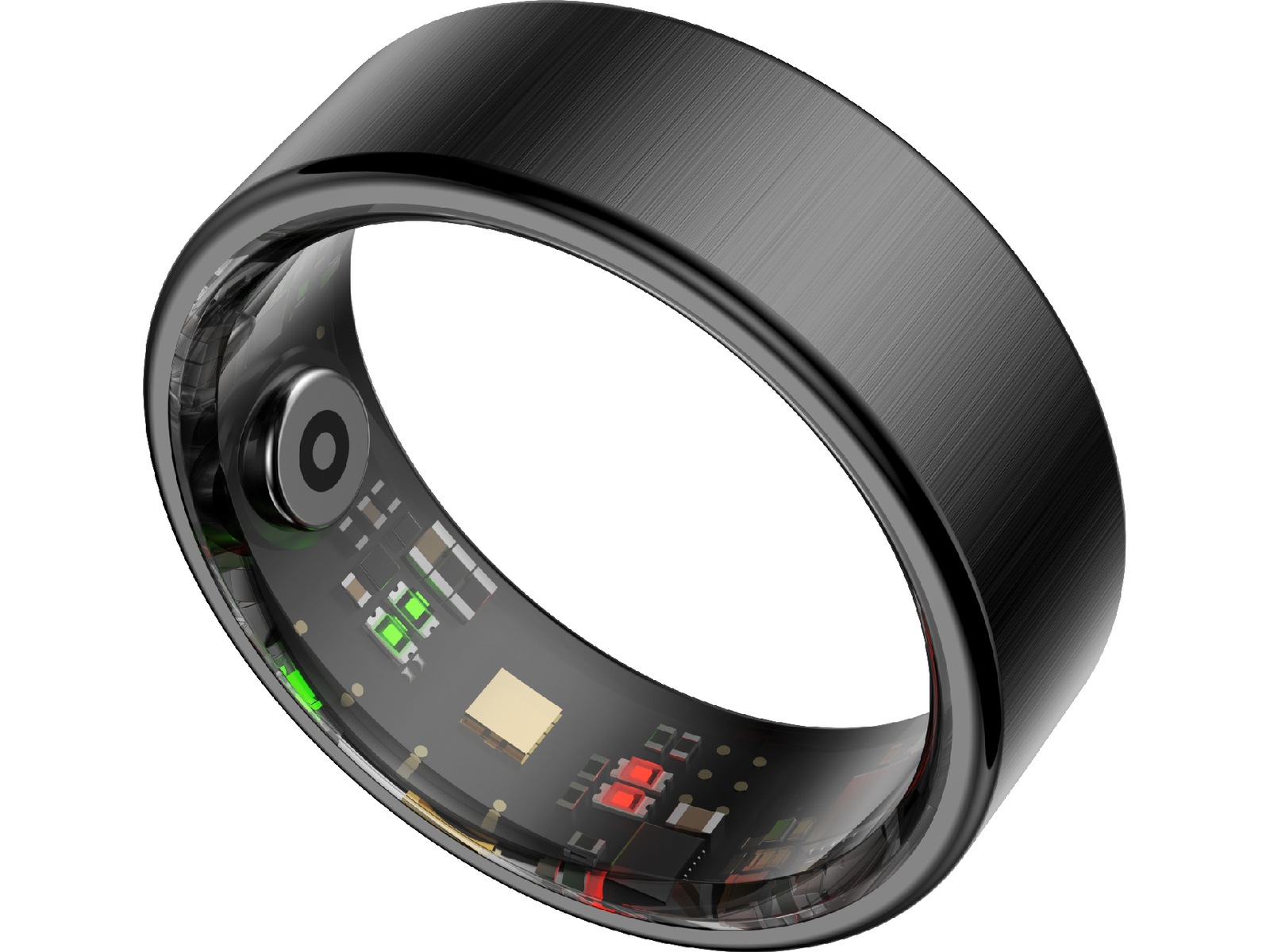 Haale II Smart Ring str. 8 (matt sort) Smart ring