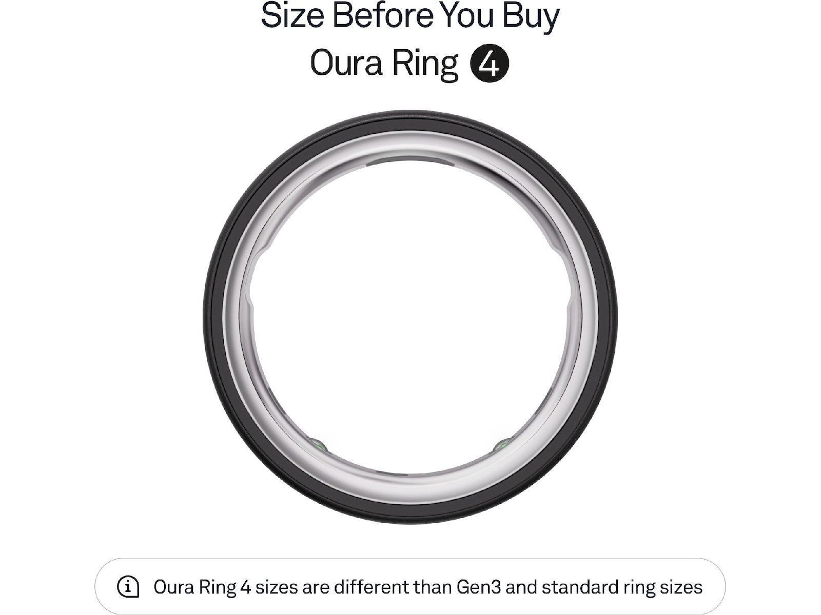 Oura Ring 4 Smart Ring str. 13 (stealth) -B-Grade Demo tilbehør til mobiler & klokker