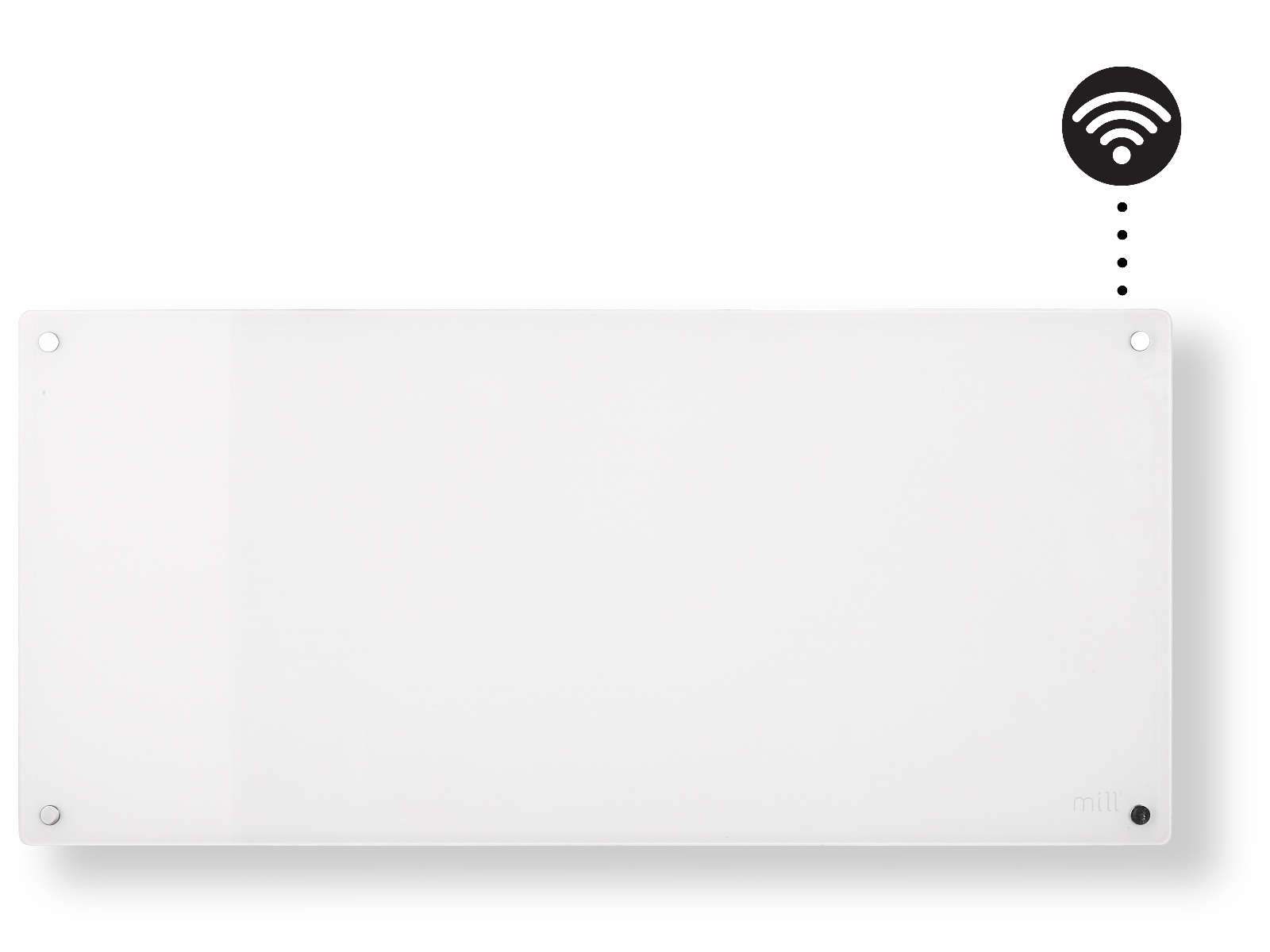Mill Glass Smart WiFi Gen 4 panelovn 1000W Panelovner