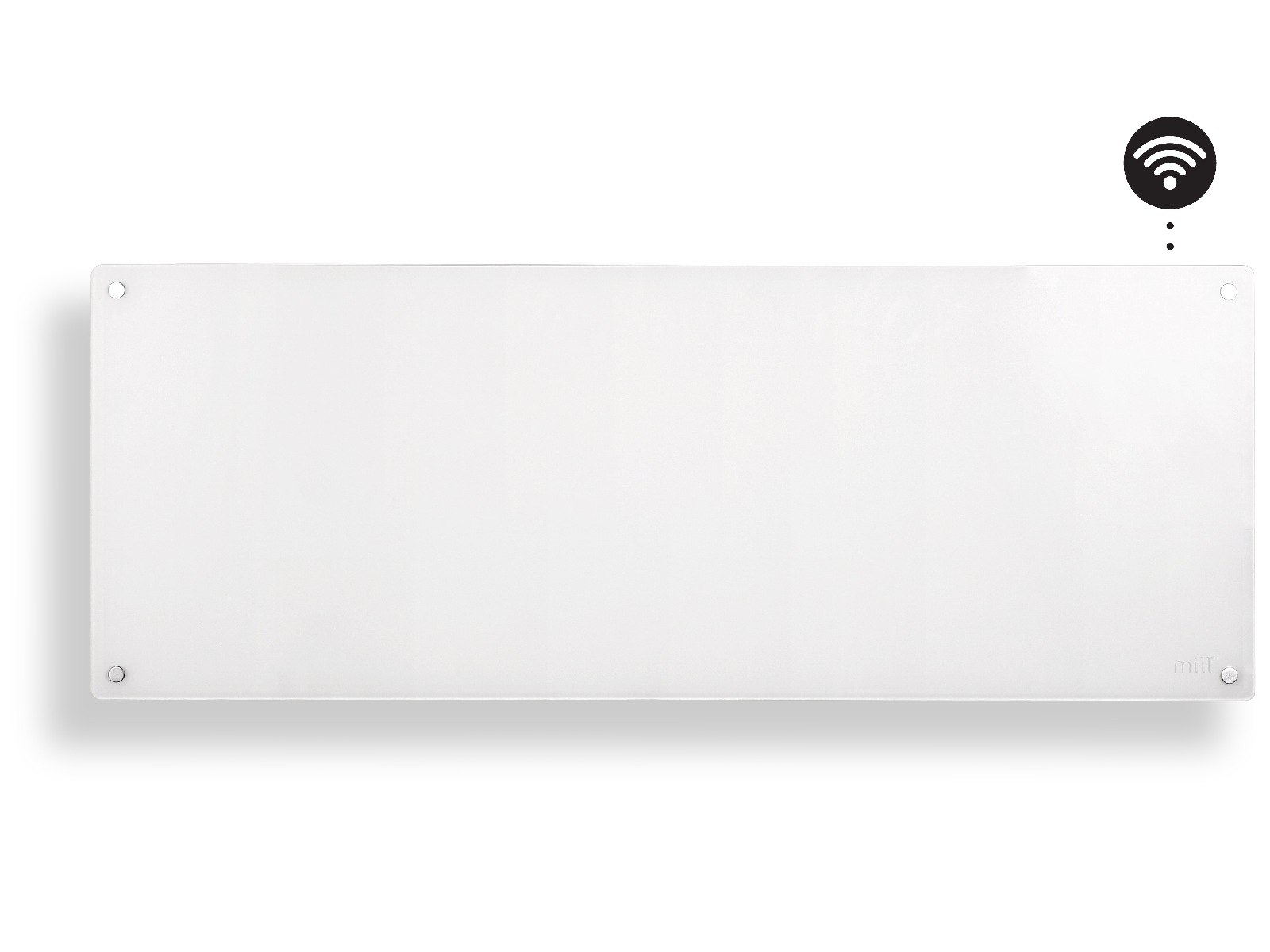 Mill Glass Smart WiFi Gen 4 panelovn 1300W (hvit) Panelovner