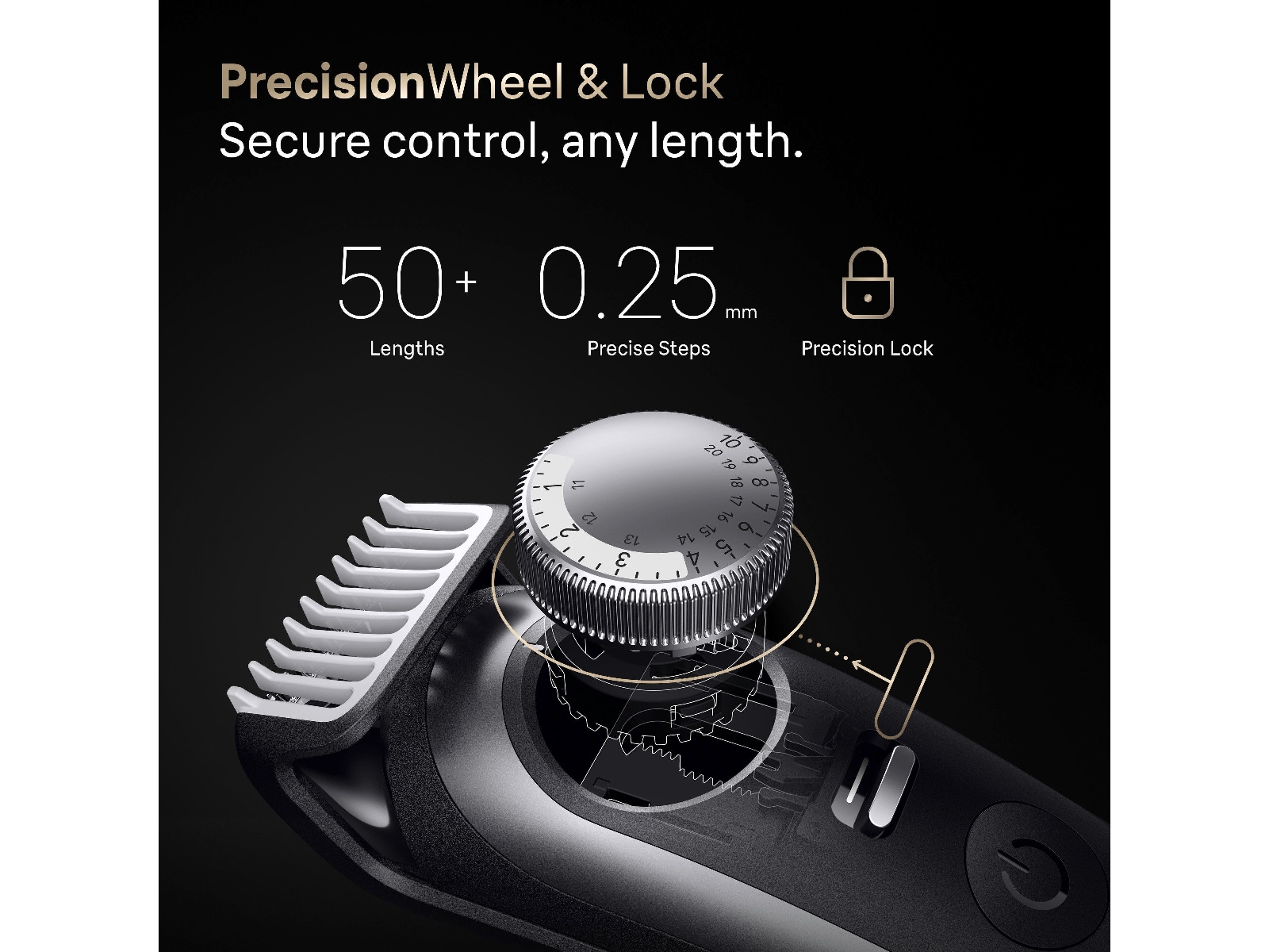 Braun Series 9 Skjeggtrimmer (krom) Barbermaskiner