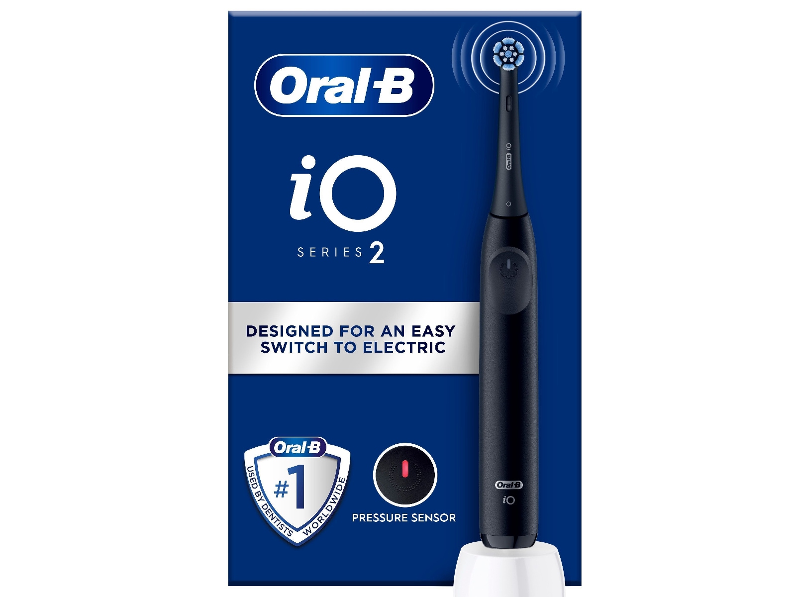 ORAL-B iO2 Series Elektrisk tannbørste (Night Black) Elektriske tannbørster