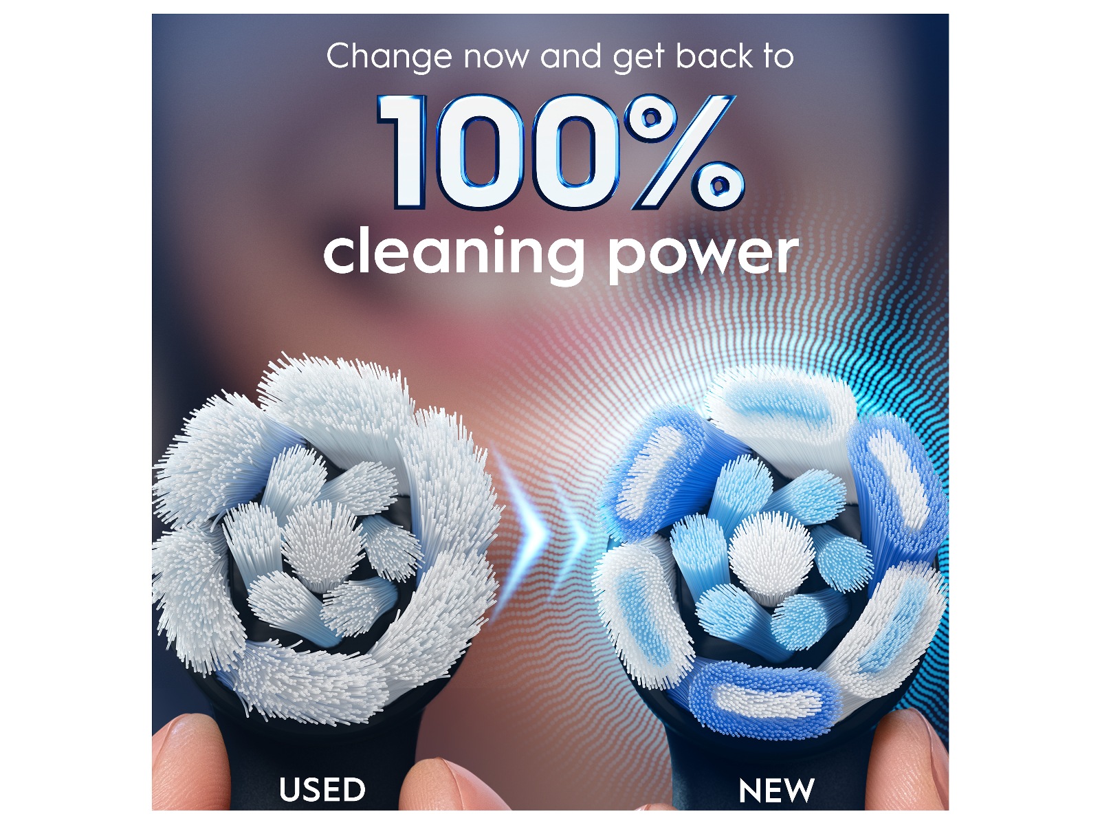 Oral-B iO Ultimate Clean Børstehoder 3 stk (sort) Tannbørstehoder