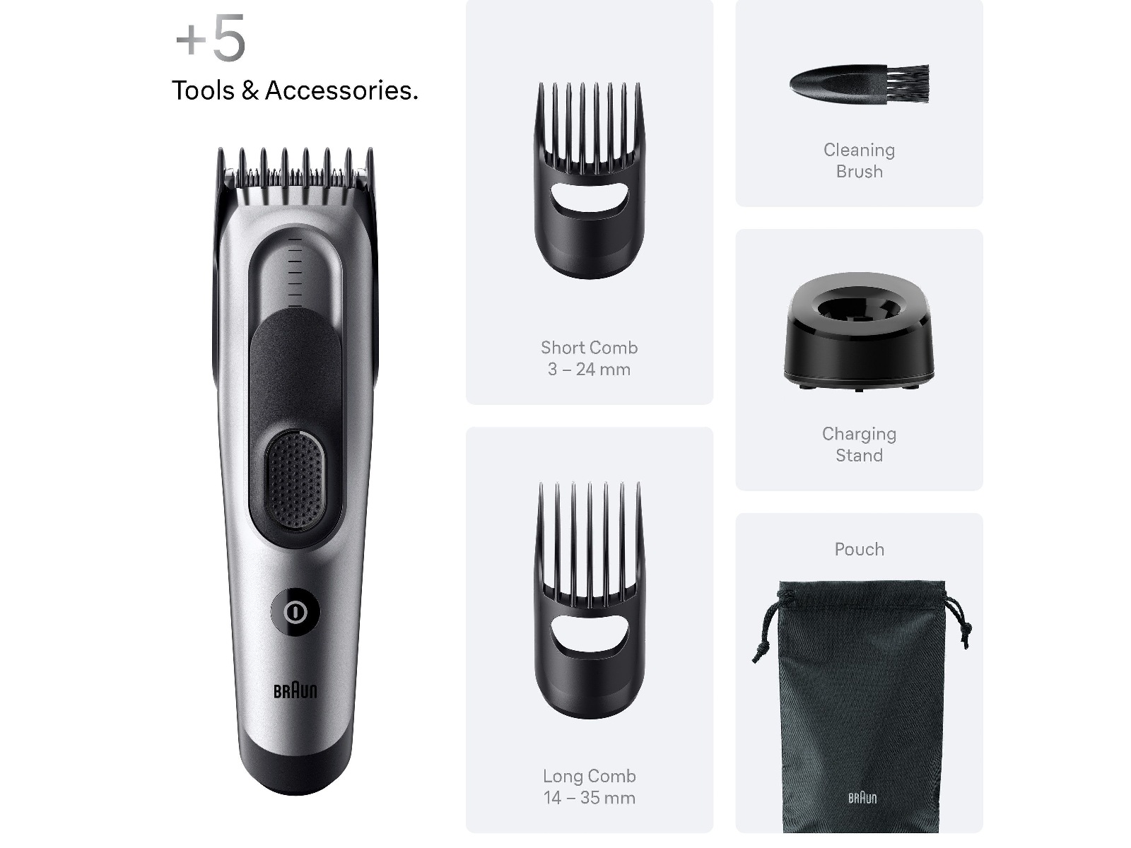 Braun Series 7 Hårklipper (grå) Hårklippere