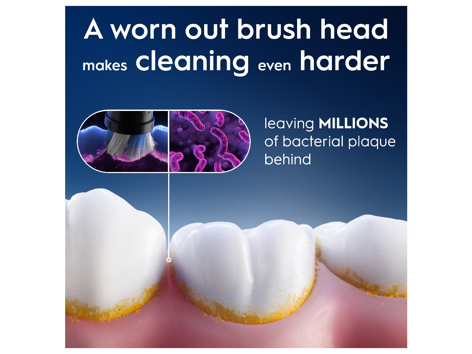 Oral-B iO Gentle Care Børstehoder 3 stk (hvit) Tannbørstehoder