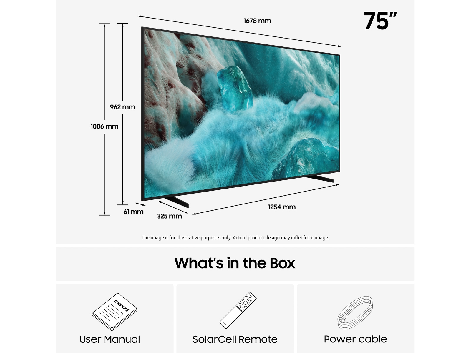 Samsung 75" Q7FA QLED 4K Smart TV (2025) 70 - 79 tommer TV