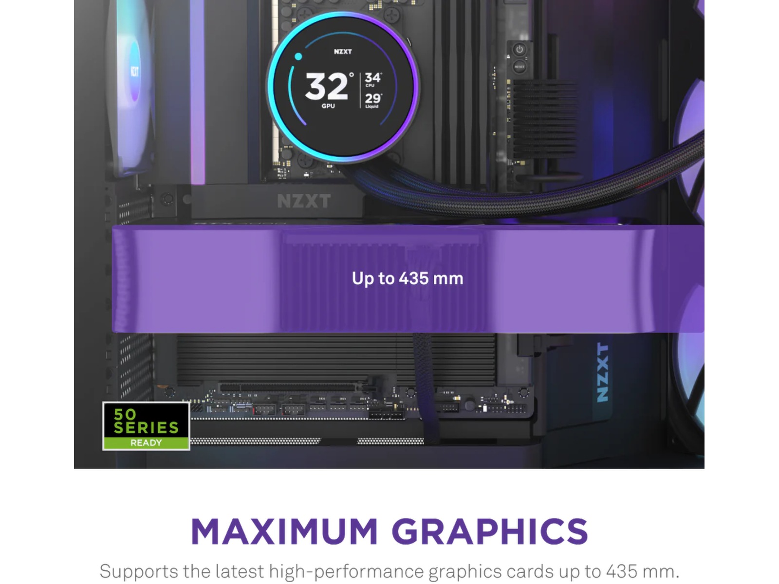 NZXT H9 Flow RGB Mid Tower (sort) Midi tower