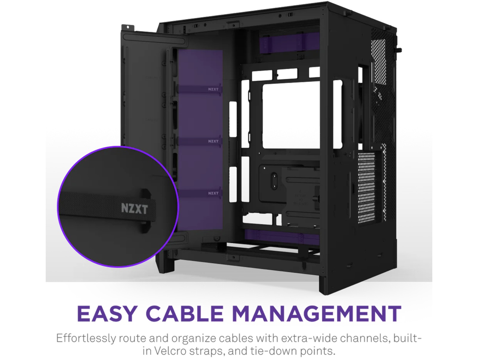 NZXT H9 Flow RGB Mid Tower (sort) Midi tower