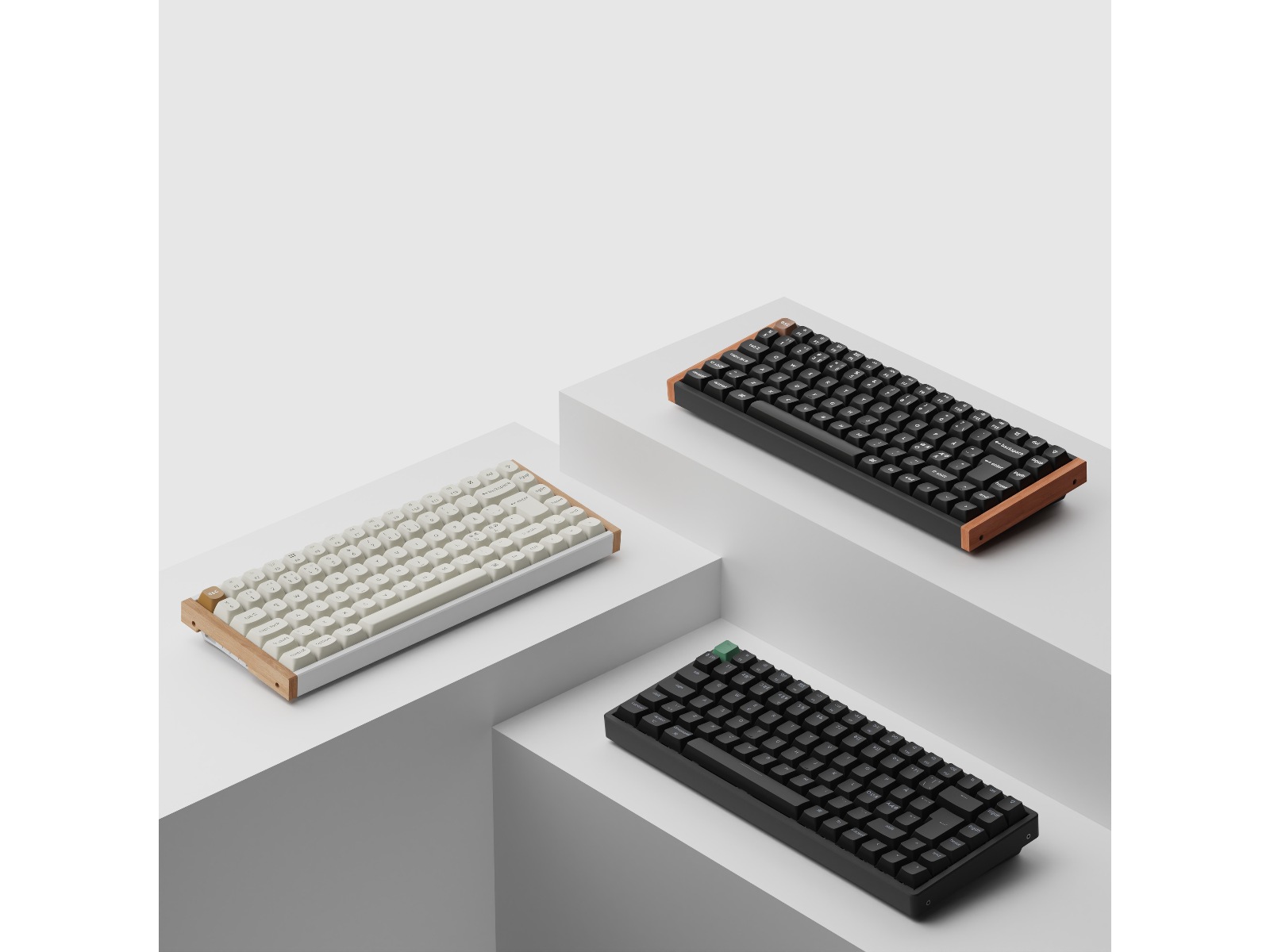 Keychron K2 HE QMK trådløst gamingtastatur (sort) -B-Grade Demo tastatur