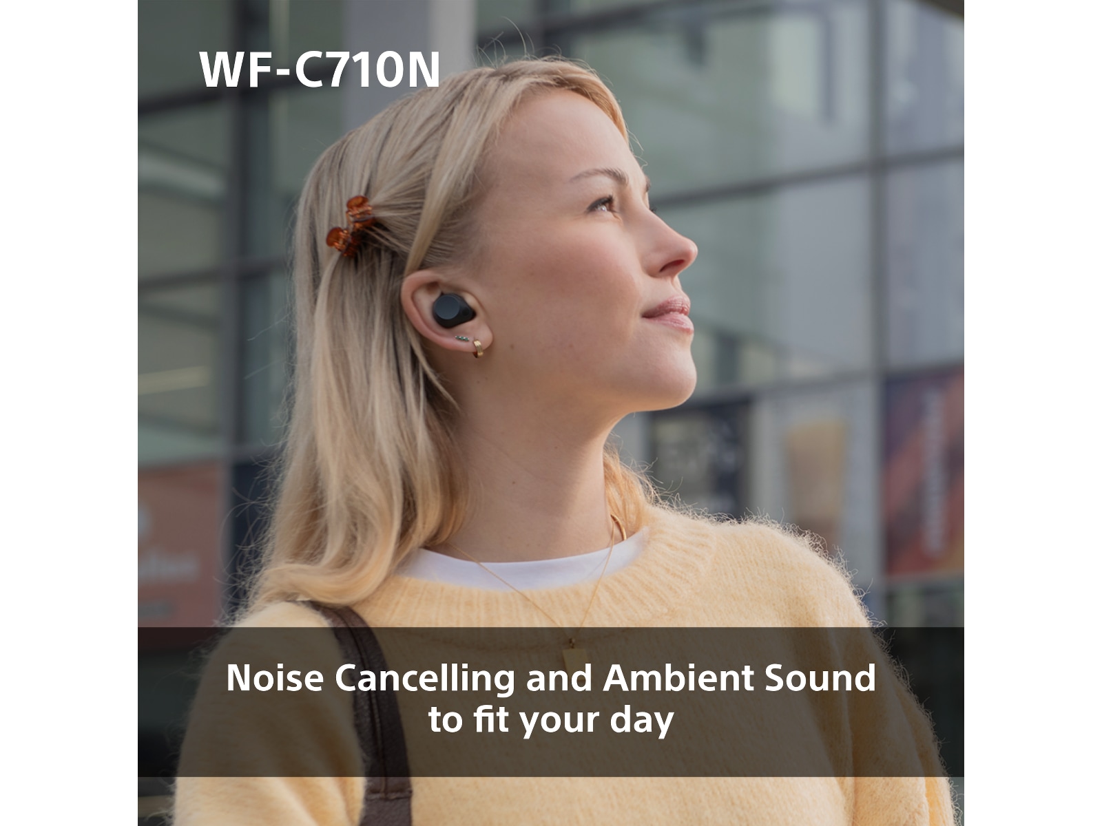 Sony WF-C710N Trådløse ørepropper, In-ear (hvit) Ørepropper