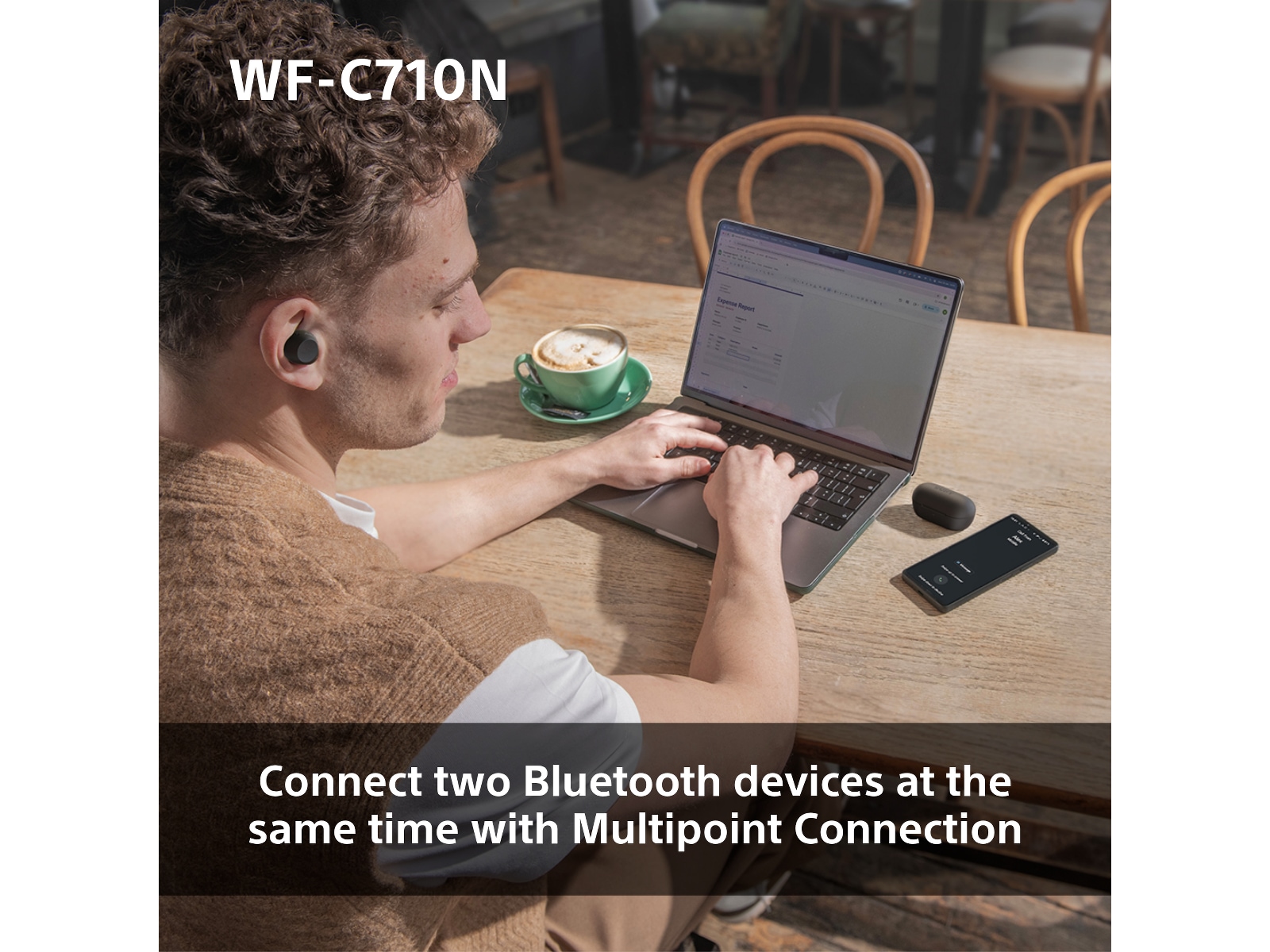 Sony WF-C710N Trådløse ørepropper, In-ear (sort) Ørepropper