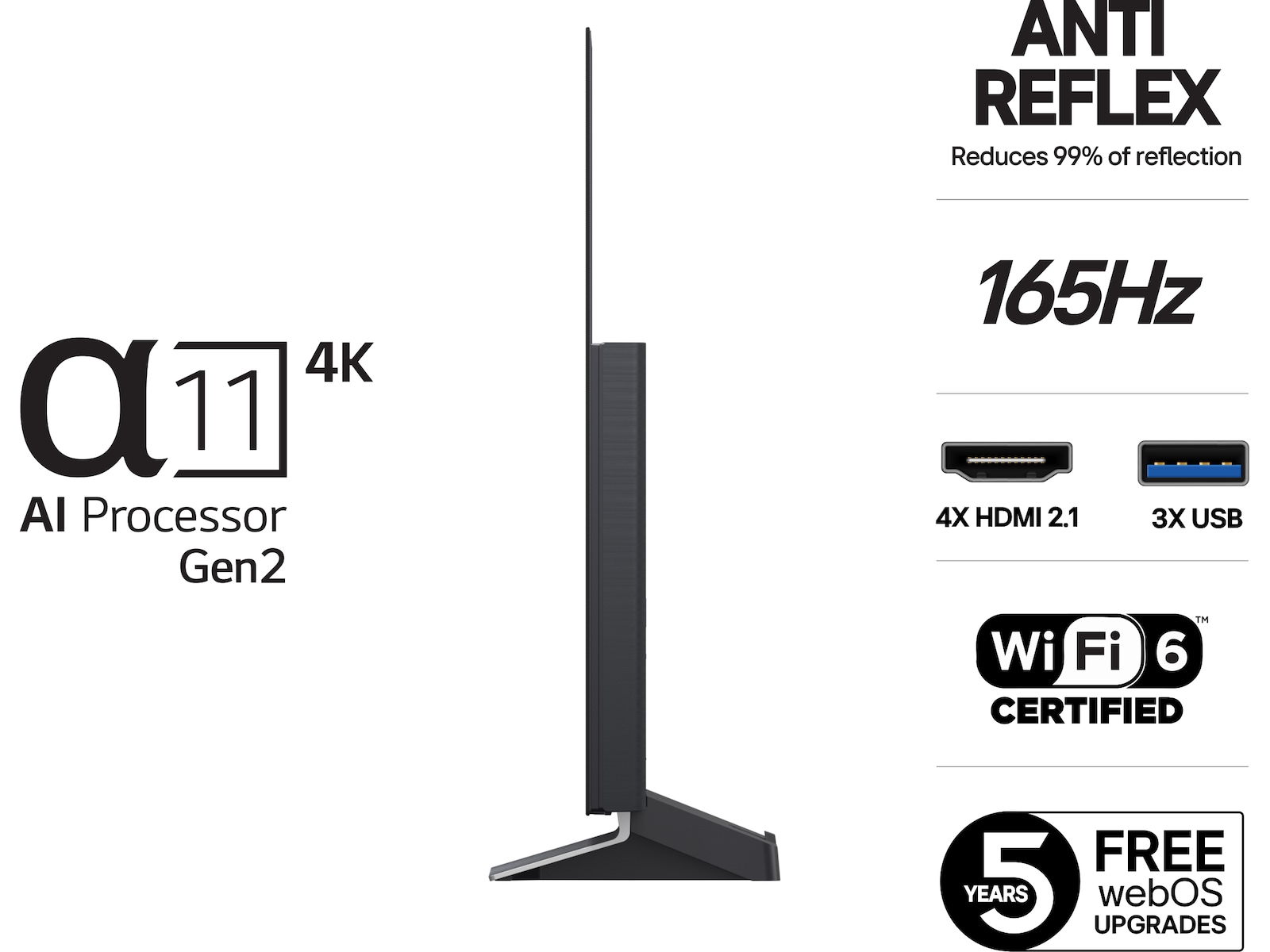 LG 48" G5 AI 4K OLED Smart TV (2025) 20 - 49 tommer TV
