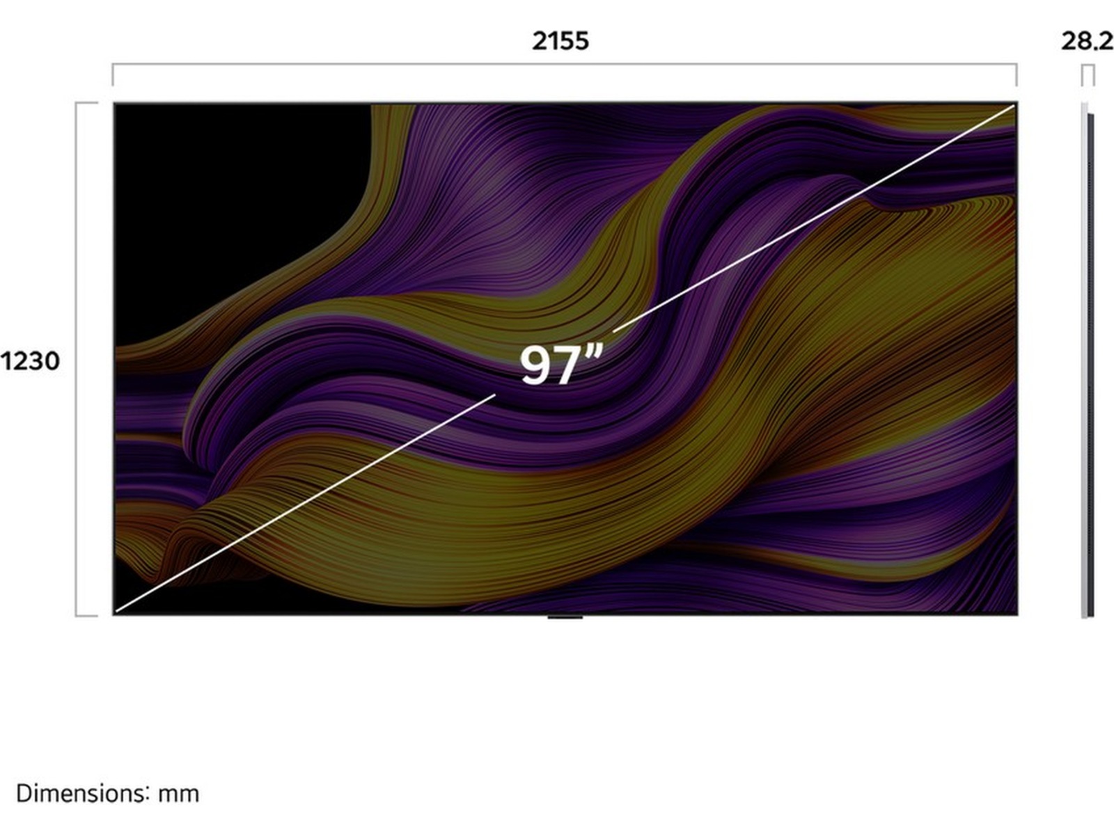 LG 97" G5 AI 4K OLED Smart TV (2025) Over 80 tommer TV
