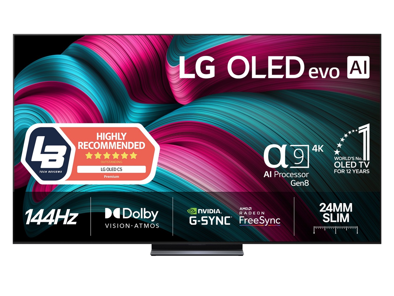 LG 83" C5 AI 4K OLED Smart TV (2025) Over 80 tommer TV