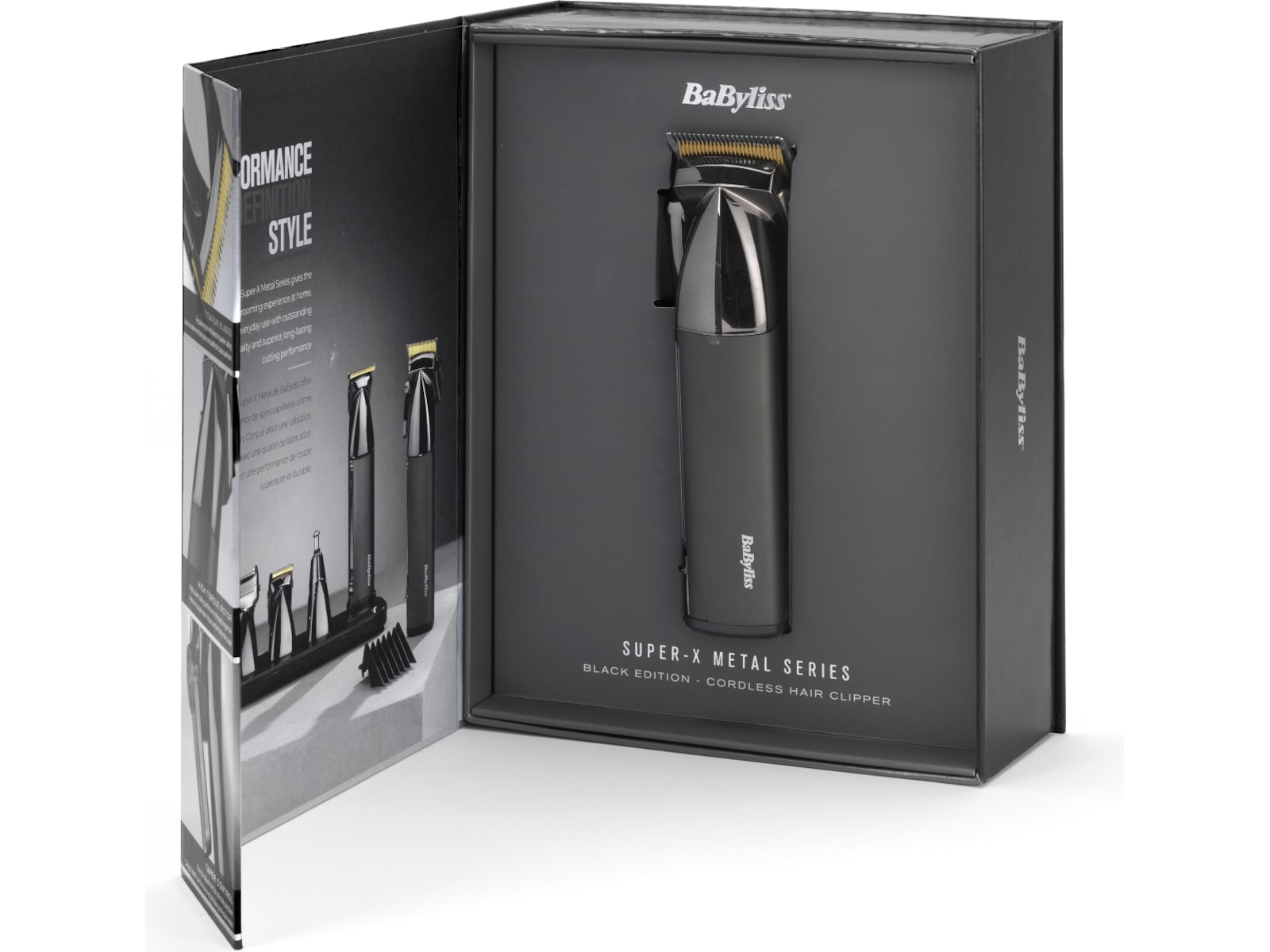 BaByliss Super X Metal Hårklipper (sort) Hårklippere