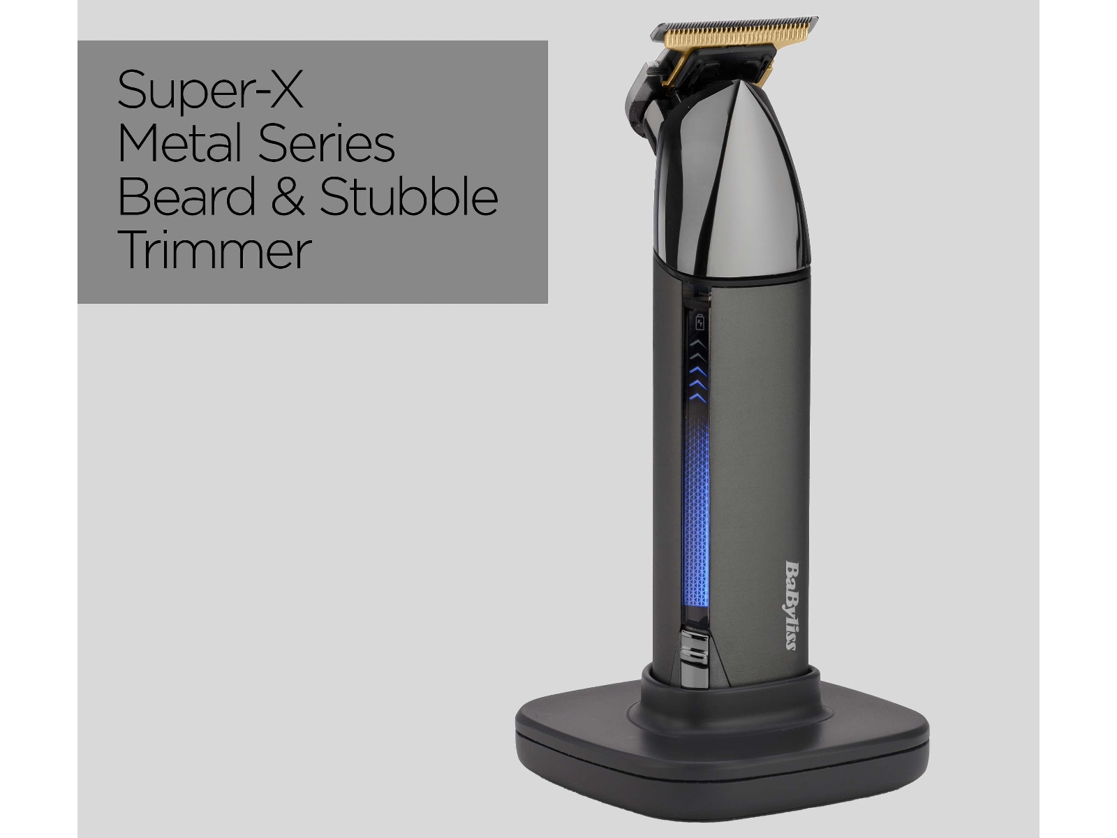 BaByliss Super X Metal skjeggtrimmer (sort) Barbermaskiner