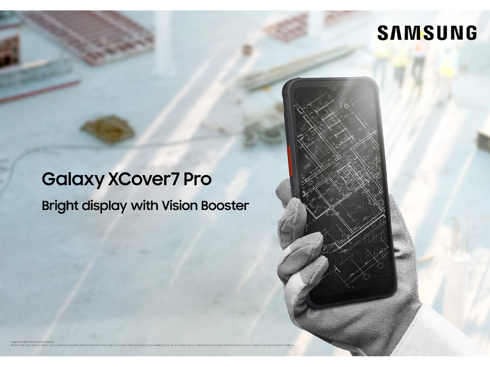 Galaxy Xcover7 Pro 128GB - Enterprise (sort) Mobiltelefoner