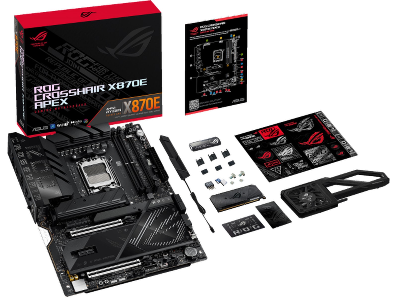 ASUS ROG CROSSHAIR X870E APEX Hovedkort AMD Socket