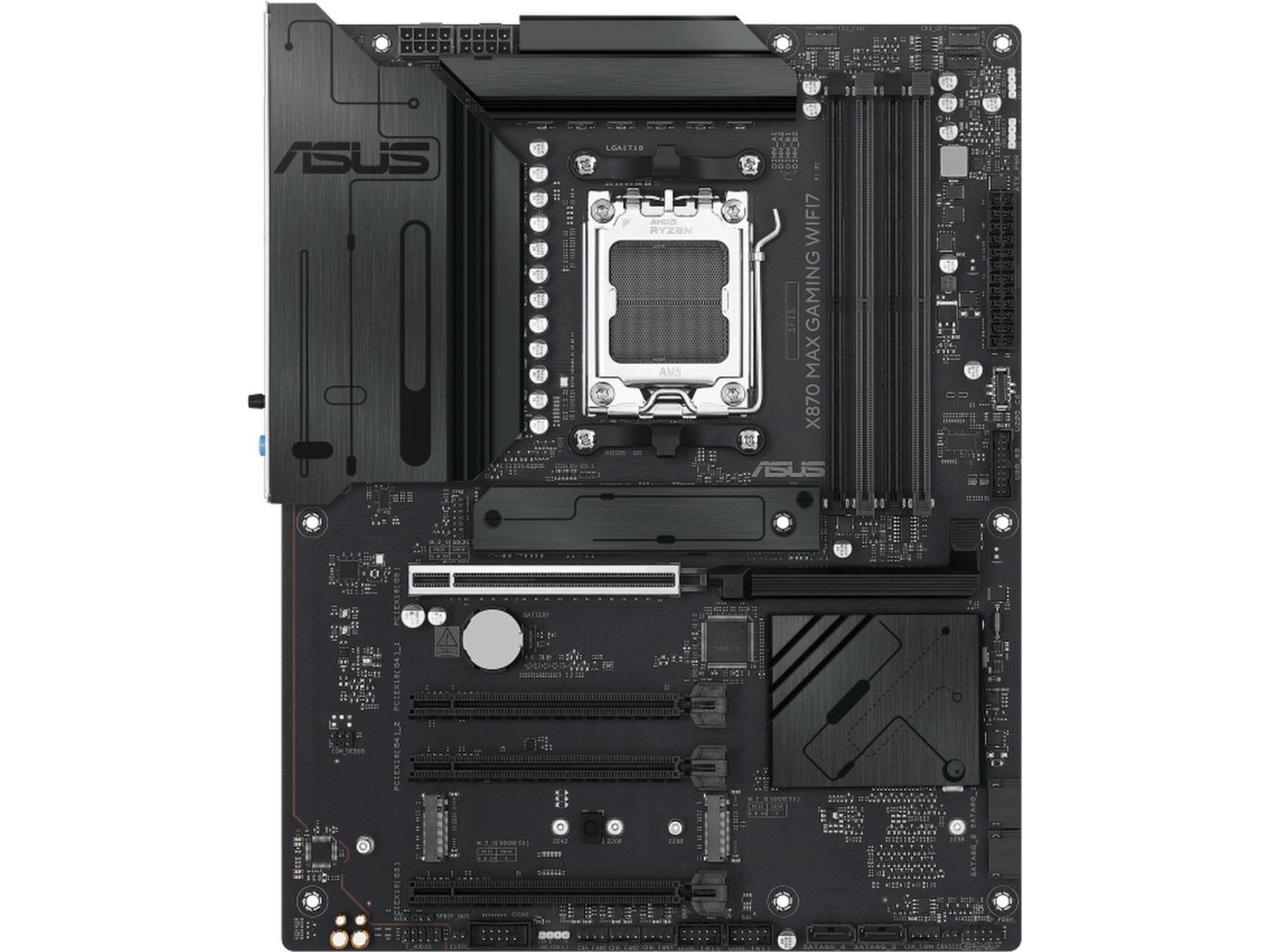 ASUS X870 MAX GAMING WIFI7 Hovedkort ATX, AM5, DDR5, 1x PCIe 5.0, 3x M.2