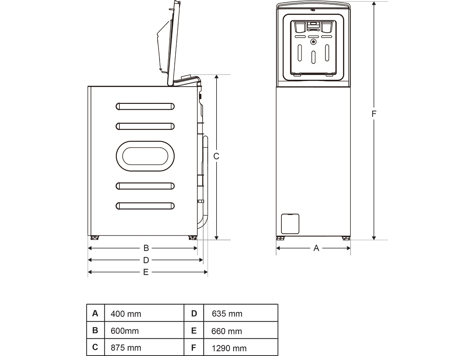 Avant WMT8WH1 Toppmatet vaskemaskin (hvit) -B-Grade Demo vask & tørk