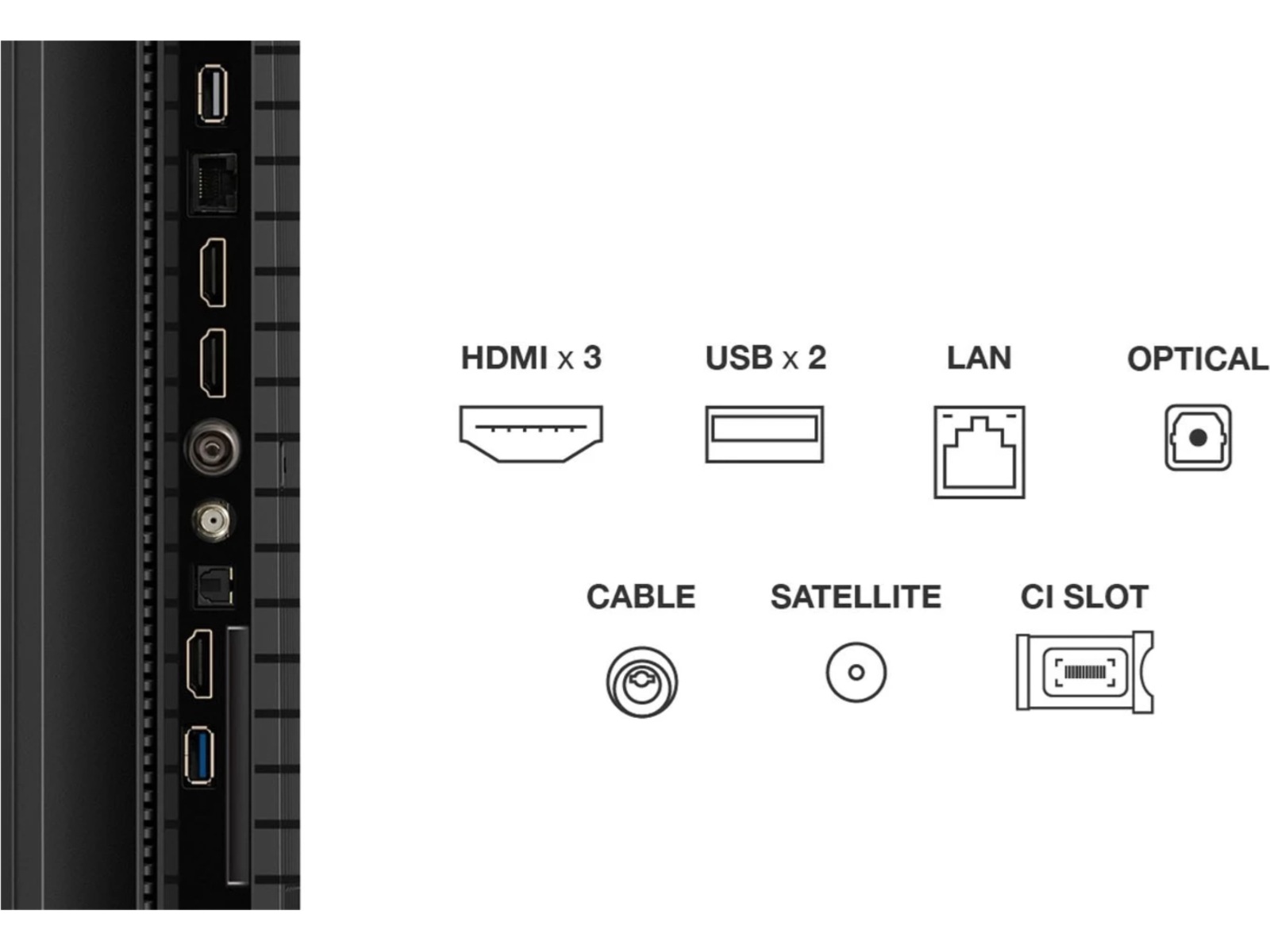 TCL 85" T69C 4K QLED Google TV Over 80 tommer TV