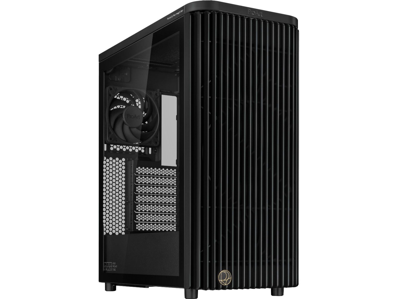Asus Proart PA401 Mid Tower (sort) ATX, 3x pre-installed fans, Tempered Glass